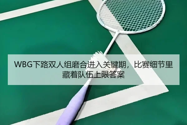 WBG下路双人组磨合进入关键期，比赛细节里藏着队伍上限答案 | xinlangtiyu